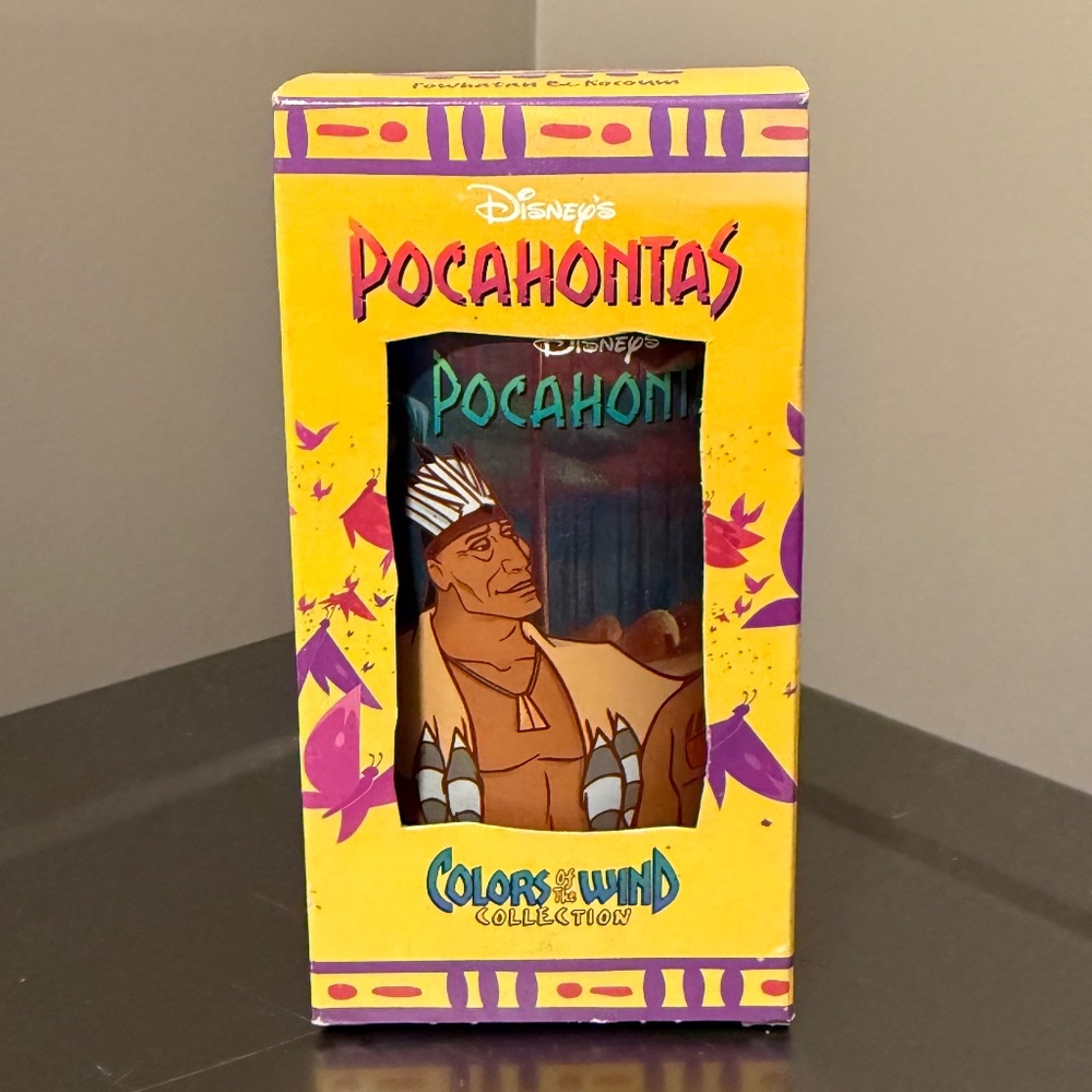 1994 Pocahontas colors of the wind cup - Powhatan and Kocoum cup